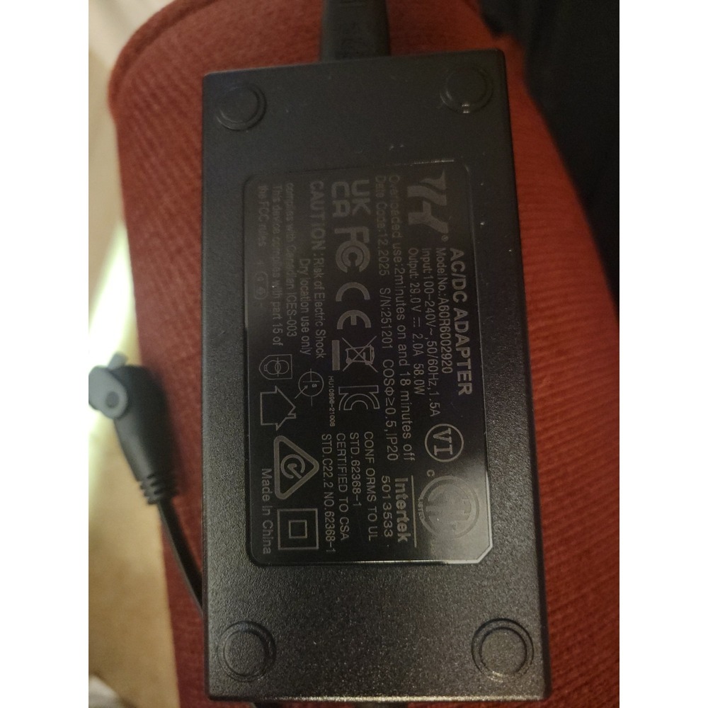 Power Recliner AC/DC Power Supply / A60R6002920 / NEW